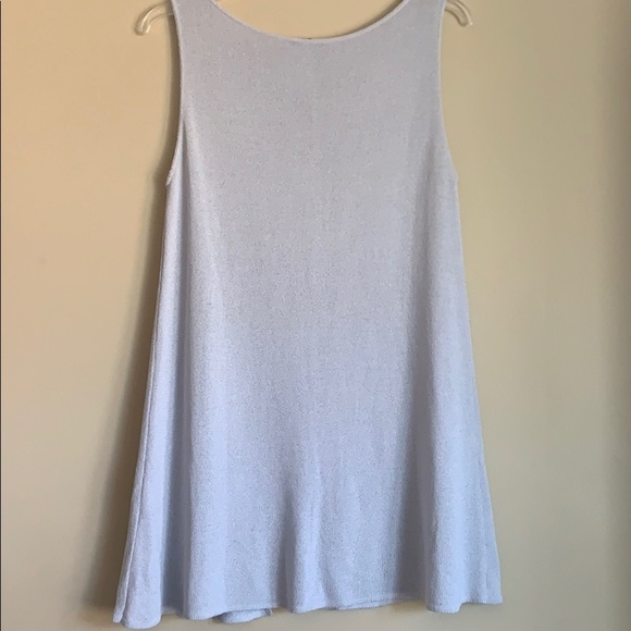 Sarah Pacini Light Grey Side Slit Dress/Tunic,OS - Picture 7 of 11
